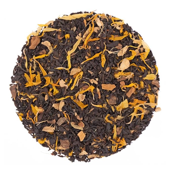 Vanilla Chai Tea Loose Leaf - 4oz | Spiced Black Tea with Cardamom Cinnamon Ginger Cloves | Creamy Vanilla Twist for Cozy Hot Tea | Indian Inspired Masala Tea Experience-StrideForce Fitness