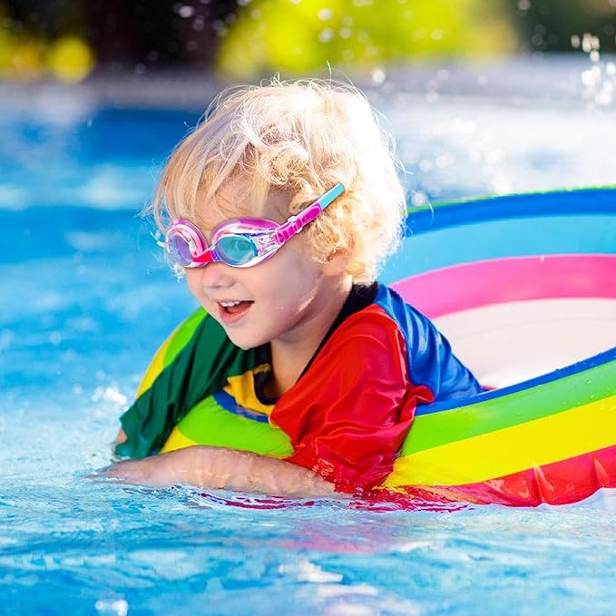 Aegend 2 Pack Kids Goggles, Swimming Goggles for Kids Age 4-16 Boys and Girls Youth, Anti-Fog Waterproof Anti-UV Pool Goggles-StrideForce Fitness