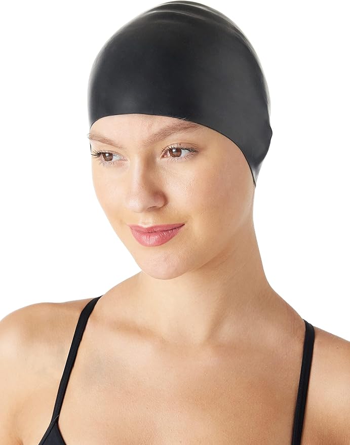 Amazon Basics Silicone Swim Cap-StrideForce Fitness