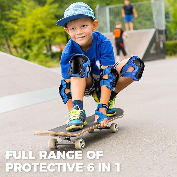BOSONER Kids/Youth Knee Pad Elbow Pads Guards Protective Gear Set for Roller Skates Cycling BMX Bike Skateboard Inline Skatings Scooter Riding Sports-StrideForce Fitness
