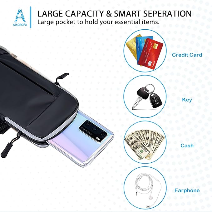 Phone Holder Arm Bands for Running Armband Small Crossbody Bags for Women Kids,iPhone 15 14 13 12 11 Pro Max Xs Xr X 6 7 8 Plus SE Mini Galaxy Ultra Edge S24 S23 Note-StrideForce Fitness