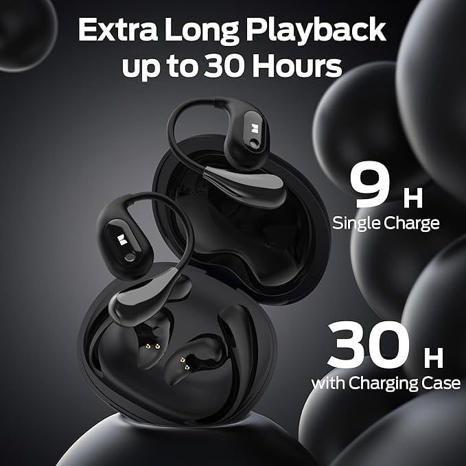 Monster Open Ear AC210 Headphones, Wireless Headphones Bluetooth 5.4 Earphones Stereo Sound,32H Playtime, HD Clear Calls,Fast Charging Touch Control, IPX5 Waterproof Open Ear Earbuds-StrideForce Fitness