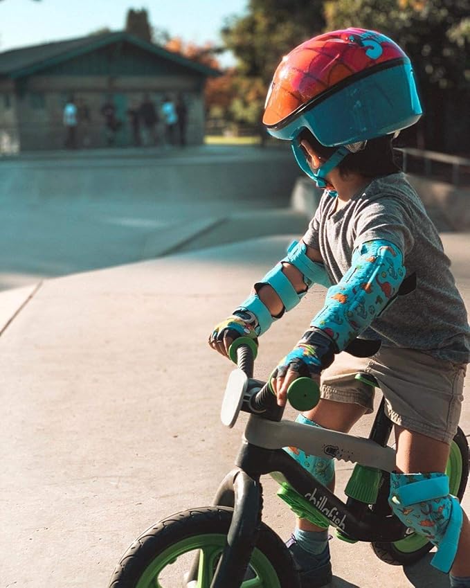 Soft-Style Kids Knee and Elbow Pads with Bike Gloves, Flexible Impact-Resistant Gear for Ages 2-11, Designed for Balance Bikes, Roller-Skating, and Skateboarding-StrideForce Fitness