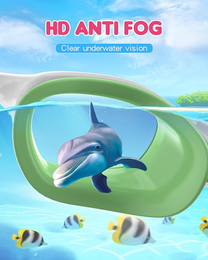 Kids Swim Goggles,Swimming Goggles for Kids 6-14, Anti-Fog UV Protection Pool Glasses for Boys Girls-StrideForce Fitness