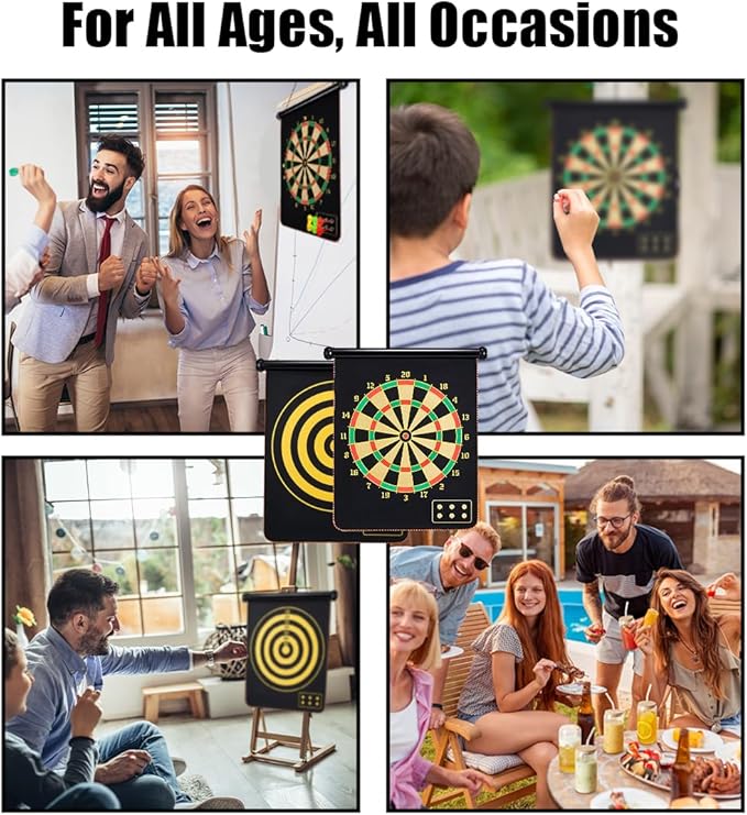 Magnetic Dart Board for Kids, Gifts Ideas for Teenage Boys Girls, Dartboard Toys for Teen Age 6 7 8 9 10 11 12 13 14 15 16 Years-StrideForce Fitness