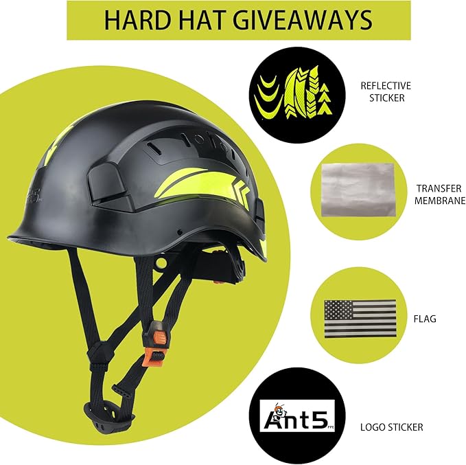 Hard Hat Safety Helmet Construction Industrial Head Protection ANSI Z89.1 CE EN397-StrideForce Fitness