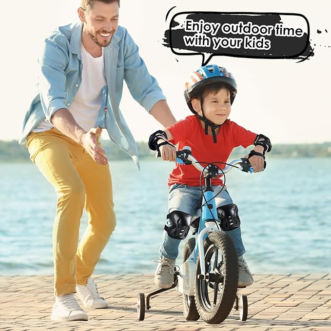 BOSONER Kids/Youth Knee Pad Elbow Pads Guards Protective Gear Set for Roller Skates Cycling BMX Bike Skateboard Inline Skatings Scooter Riding Sports-StrideForce Fitness