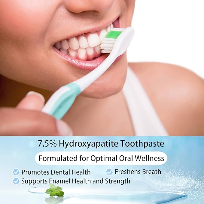 Hydroxyapatite Toothpaste - Fluoride-Free Nano Hydroxyapatite Toothpaste 7.5 | Enamel Repair | Breath Freshening | Mild Mint | Appropriate for Sensitive Teeth 4.23oz (1)