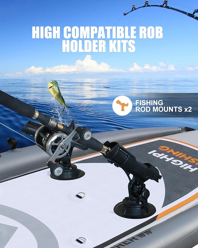 Highpi Inflatable Stand Up Paddle Board for Youth and Adults – Wide Sup with Premium Accessories, Blow Up Paddleboard for Surfing, Fishing, Yoga & More-StrideForce Fitness