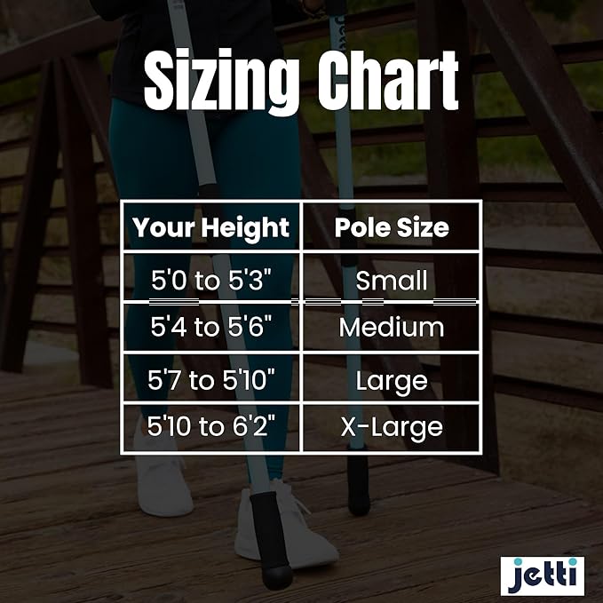 Weighted Walking Sticks for Seniors, Women & Men – 1.2lb Each Ergonomic Hiking Poles for Balance, Posture & Stability – Durable Trekking Poles for Walking-StrideForce Fitness