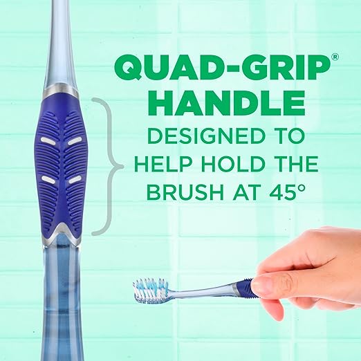 GUM Technique Deep Clean Toothbrush – Compact Soft Bristles for Adults – 3 Count