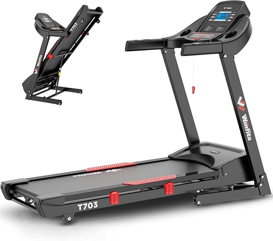 4.0HP Treadmill with 15% (8.5°) Auto Incline, 300LBS Capacity, 10 MPH Speed, 50''x18'' Wide Belt, APP, Bluetooth, Folding Treadmills for Home with 64 Programs, Pulse Monitor, BMI Calculation-StrideForce Fitness