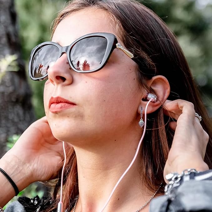 LUDOS Clamor USB C Headphones for iPhone 17 16 15 Pro Max Plus Air iPad Pro, 5 Years Warranty, USB-C Earbuds for Samsung Galaxy S24 S23 Ultra S22 S21 FE S20 A55 A54 A53, USB Type C Earphones - Pink-StrideForce Fitness