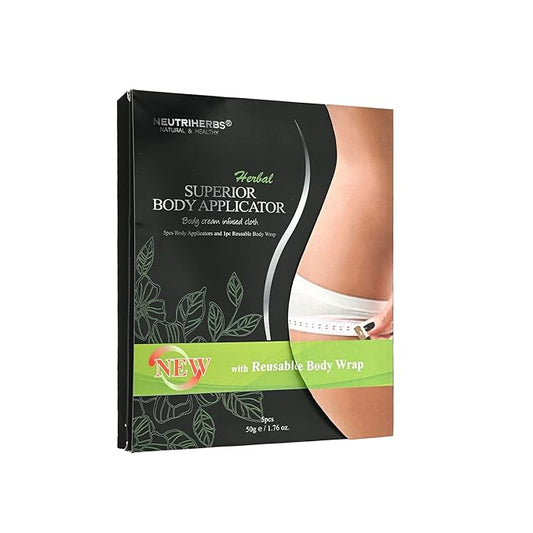 Neutriherbs Body Applicator with Wrap, Effective Nature Formula to Shape, Tone, Firm Body, Works for Belly, Stomach,Legs,Arms,Buttocks (5pcs)-StrideForce Fitness