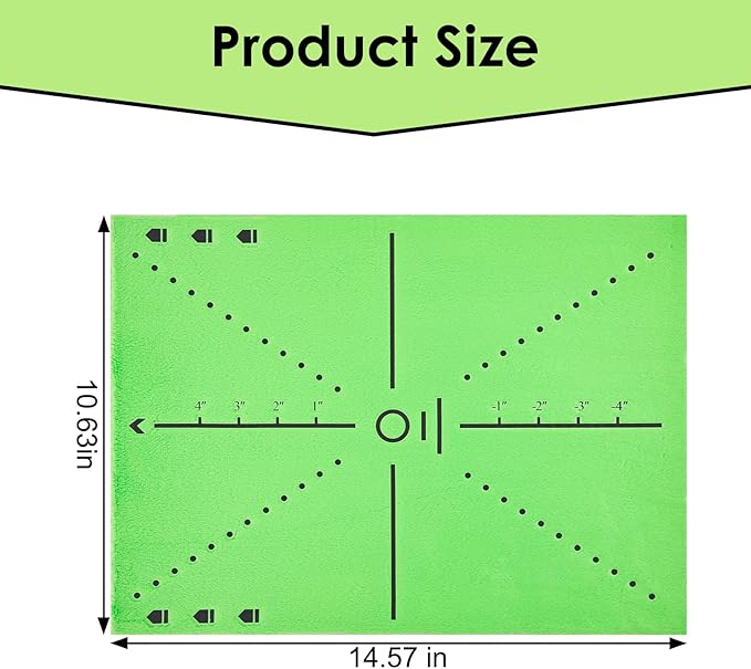 Golf Hitting Mat with Swing Path Tracer – Durable Golf Practice Mat for Indoor/Outdoor Use, Driving & Chipping Training – Golf Training Aid and Gift for Men & Women-StrideForce Fitness
