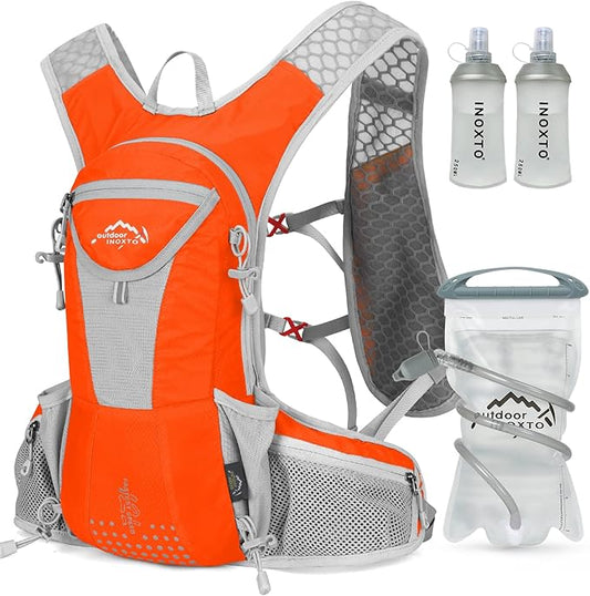 Hydration Pack Backpack, Lightweight Water Backpack with 2L Leakproof Hydration Bladder Daypack for Men Women,Running Hydration Vest for Outdoor Trail-StrideForce Fitness