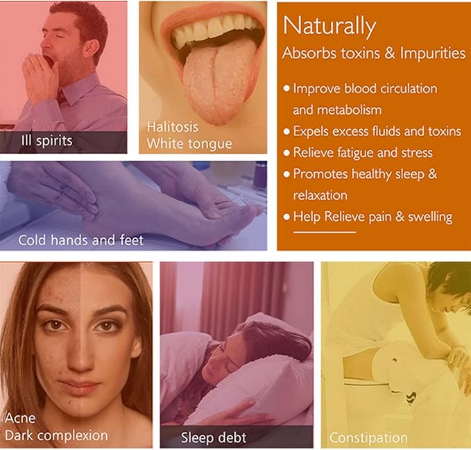 Foot Pads 100 Pieces-Premium Ginger Powder Bamboo Vinegar Feet Pads,Deep Cleansing Foot Patches for Feet Care-StrideForce Fitness