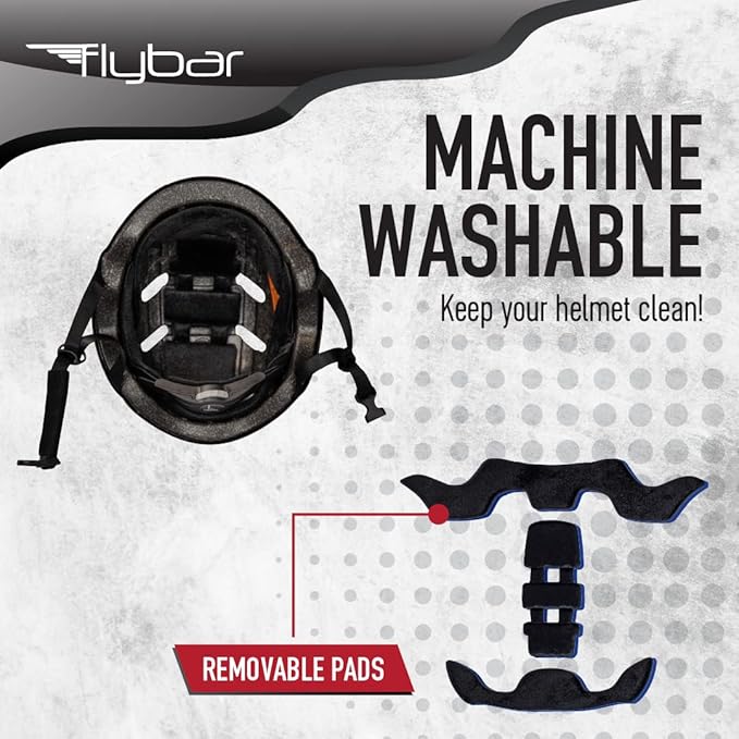 Flybar Bike Helmet- Multi Sport Dual Certified Adjustable Dial, Lightweight Skateboard Helmet, Roller Skating, Pogo, Electric Scooter, Snowboard, Boys and Girls Kids- Adults Helmets-StrideForce Fitness