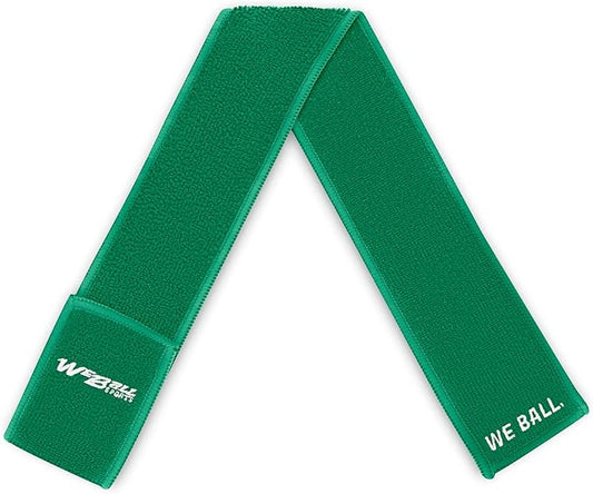 Streamer Football Towel, Sports Towel with Hook and Loop Fastener to Clean Football Visor and Gloves (Green, Adult)-StrideForce Fitness