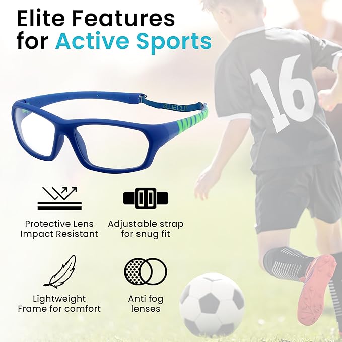 BLUE CUT Sports Protection Goggles, Anti-Fog Lenses Safety Glasses for Basketball, Pickleball and All Outdoor Sports-StrideForce Fitness