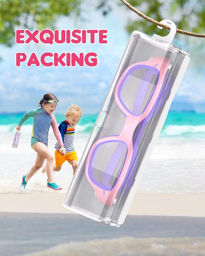 Kids Swim Goggles,Swimming Goggles for Kids 6-14, Anti-Fog UV Protection Pool Glasses for Boys Girls-StrideForce Fitness