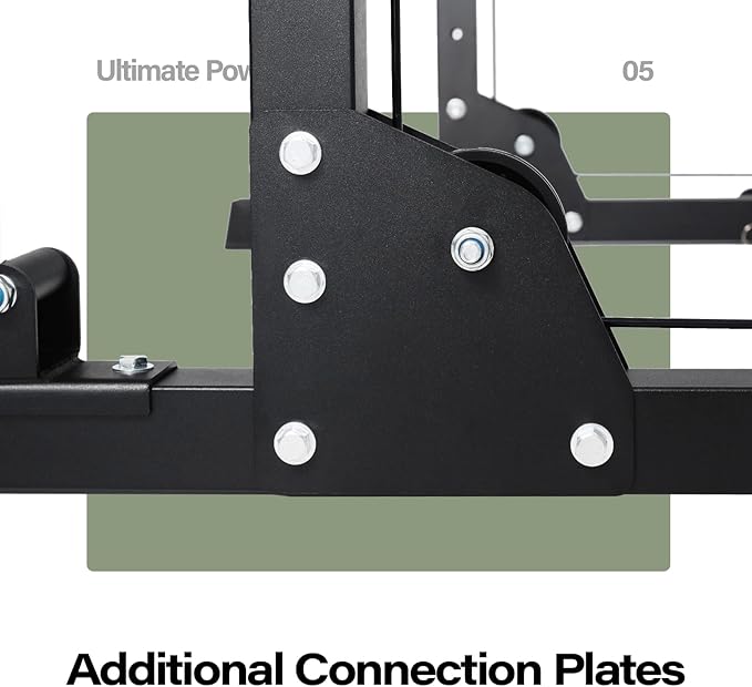 MAJOR FITNESS Drone1 Power Cage - Multi-Function Power Rack for Home Gym, Squat Rack, Cable Crossover System, for Strength Training, Heavy-Duty Steel Construction-StrideForce Fitness