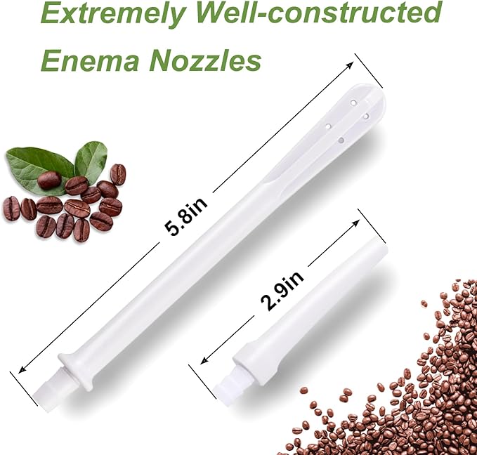 Enema Replacement Tube 6.6FT Silicone Enema Hose with 5 Reusable Nozzle Tips – Flexible Leak-Proof Enema Kit Replacement Tubing for Colon Cleansing and Detox Douche-StrideForce Fitness