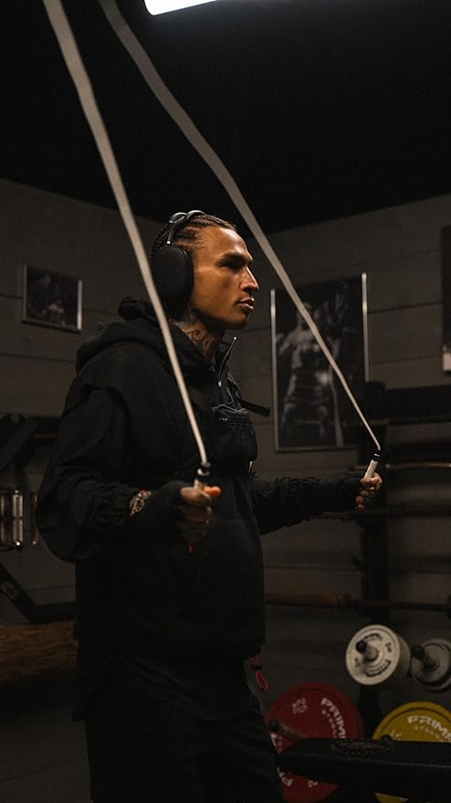 A Jump Rope Made For Boxing, Tangle-Free, 15% Heavier Than A Normal PVC Rope, Boxer Jump Rope, Adjustable, Includes Grip Tapes For More Grip, Skipping Rope for Boxers, Premium Quality-StrideForce Fitness