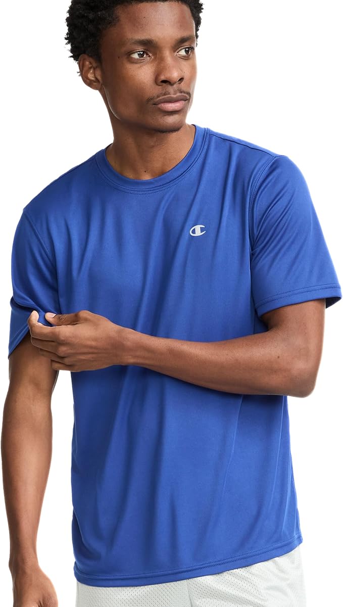 Champion Men's T-shirt, Sport Tee, Moisture Wicking, Anti Odor, Athletic T-shirt for Men (Reg. Or Big & Tall)-StrideForce Fitness
