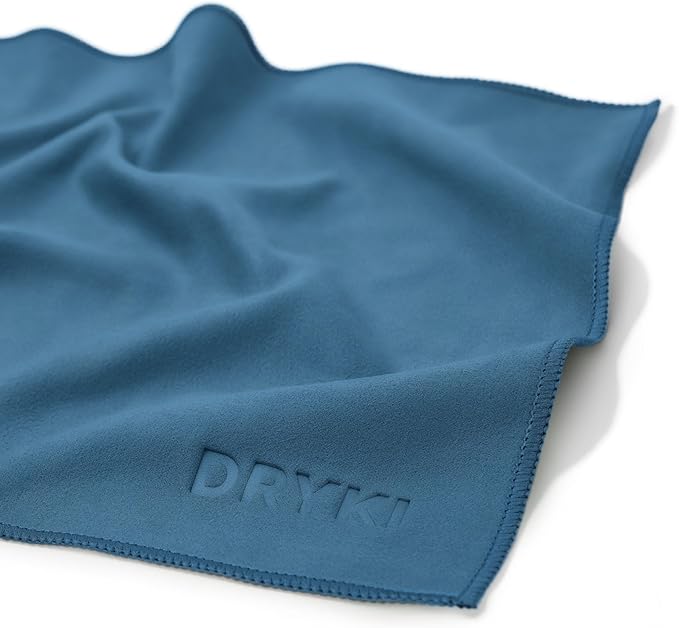 Pocket-Sized Sweat Towels - The Original Sweat Absorbing Handkerchiefs - Quick-Dry Microfiber Sweat Rags for Face, Hands, & Body - Men & Women - Gym, Sports, and Work (Blue: 5 Pack)-StrideForce Fitness