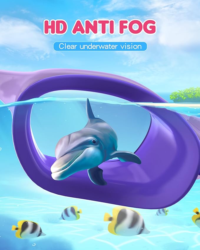 Kids Swim Goggles,Swimming Goggles for Kids 6-14, Anti-Fog UV Protection Pool Glasses for Boys Girls-StrideForce Fitness