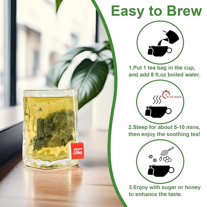 TEARELAE - Parsley Tea Bags - 60 Count - 100% Pure Natural Parsley Leaves - Boost Immunity, Freshen Breath - Non-GMO - Caffeine-Free-StrideForce Fitness