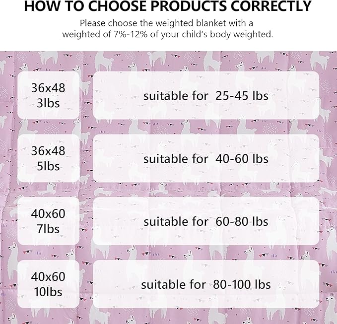 L'AGRATY Weighted Blanket - 40"x60" 10lbs Breathable Weighted Blanket Microfiber Material with Glass Beads-StrideForce Fitness