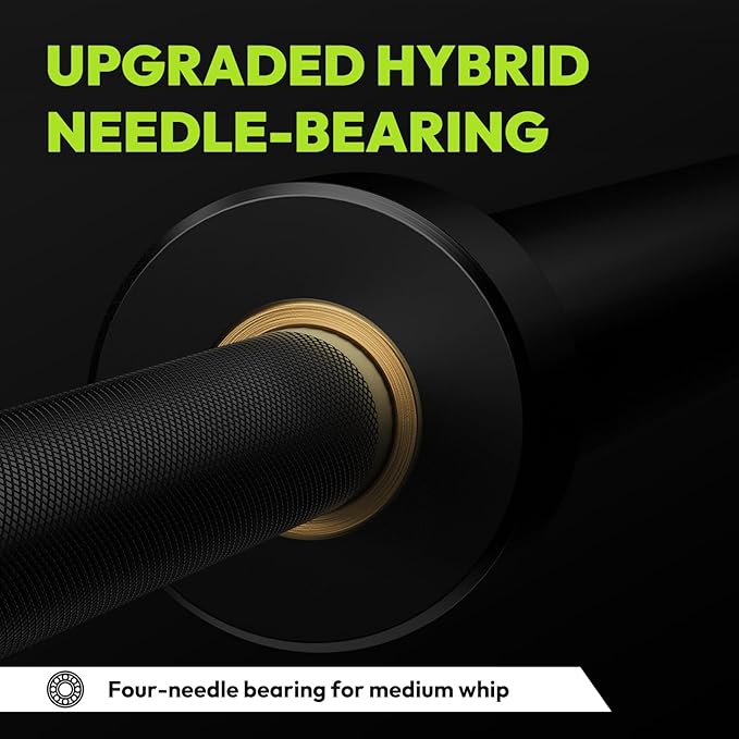 Olympic Bumper Plates Set 2 Inch, 10-55 lbs Rubber Weight Plates with 45 lb (20kg) Black/Silver Barbell, Strength Training & Weight Lifting for Home Gym-StrideForce Fitness