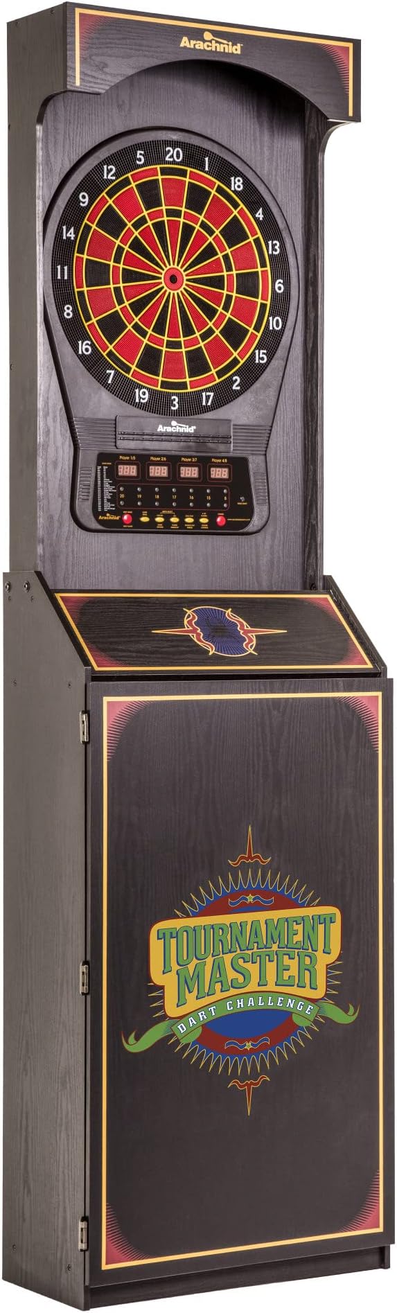 Arachnid Cricket Pro 650 Standing Electronic Dartboards with 24 Games, 132 Variations, and 6 Soft-Tip Darts Included-StrideForce Fitness