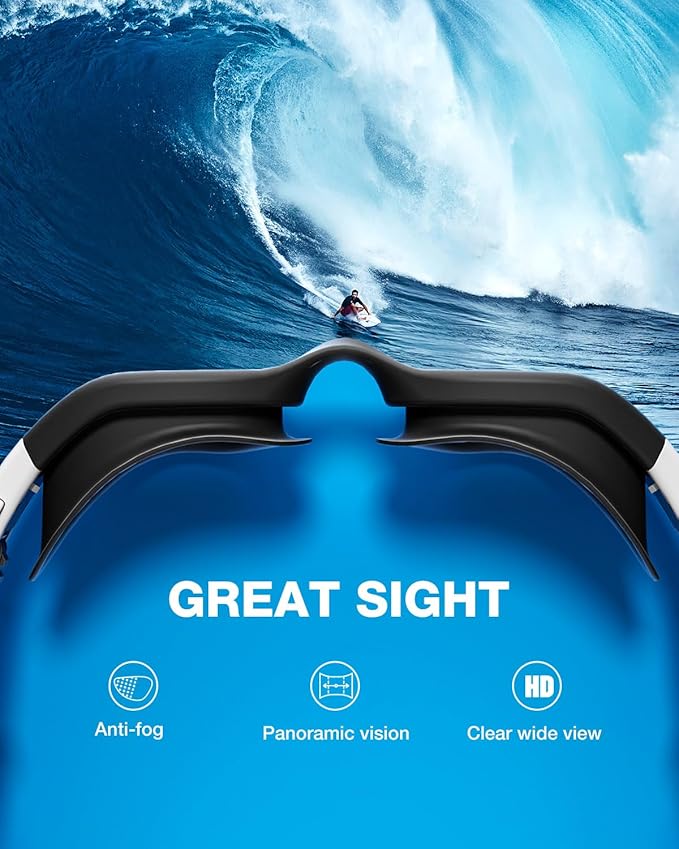 ZIONOR Swim Goggles, G1 SE Swimming Goggles Anti-fog for Adult Men Women-StrideForce Fitness