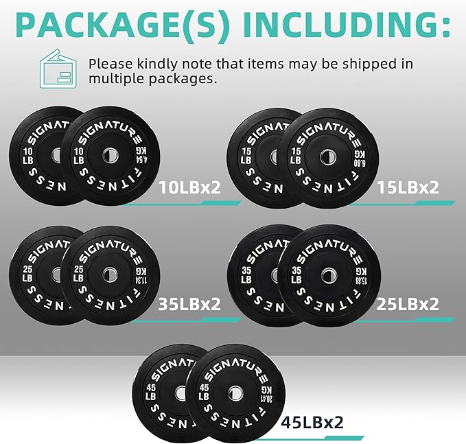 Olympic Bumper Plates Set, 2" Weight Plates for Strength Training & Weightlifting, Paris or Set or Set with Barbell, Multiple Options-StrideForce Fitness