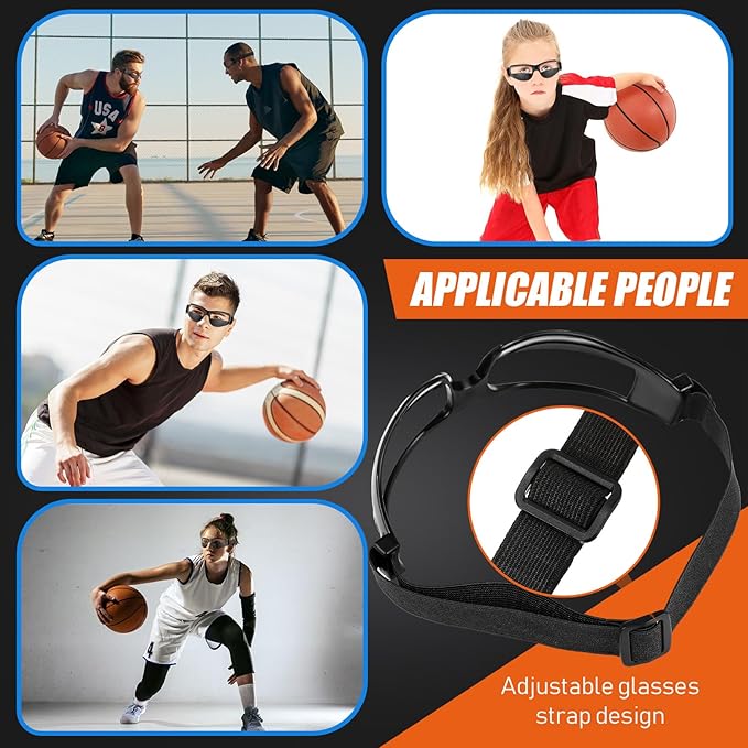 Dribbling Goggles Basketball Sports Glasses Adjustable Dribbling Black Goggles Basketball Training Equipment-StrideForce Fitness