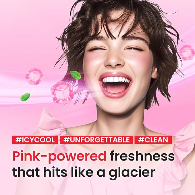 EUTHYMOL Original Pink Toothpaste (3.7fl oz/Pack of 1) - Fluoride-Free Toothpaste for Sensitive Teeth & Gum. Bad Breath, Cavity Prevention, 12-Hour Long Lasting Freshness with Wintergreen