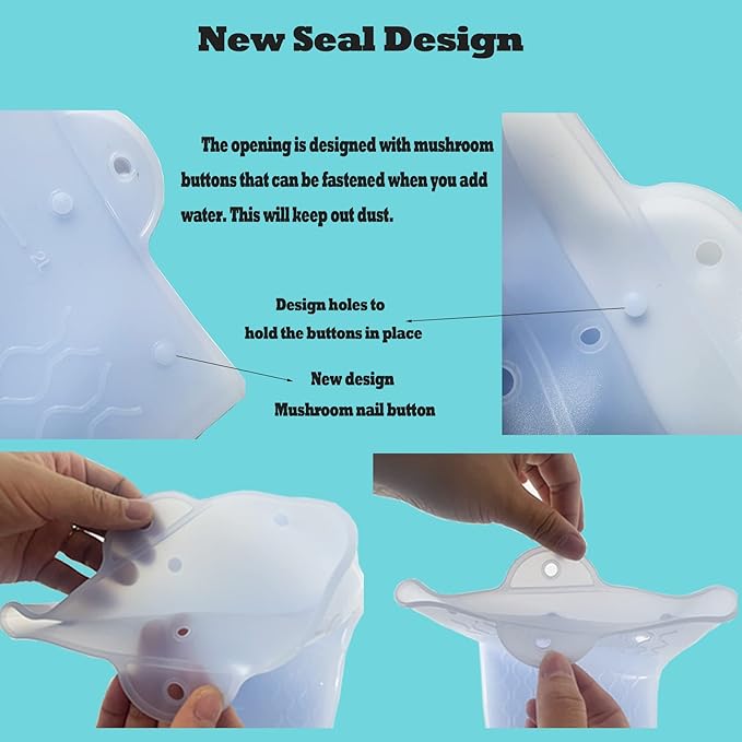 Silicone Enema Bag Kit with 6.3ft Hose, 5 Enema Tips, Controllable Flow Valve and Water Thermometer - 2 Quart Capacity Coffee enemas for Colon Cleanse-StrideForce Fitness