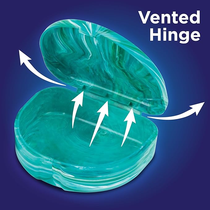 Practicon Marble Retainer Cases, Orthodontic Aligner Case, Mouth Guard Holder (3 Pack) Ocean