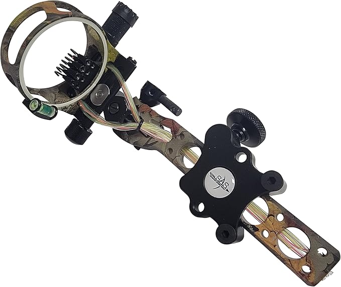 SAS Essence 019" Bow Sight with Micro Adjust Detachable Bracket with LED Sight Light for Archery Compound Bows Hunting Shooting-StrideForce Fitness