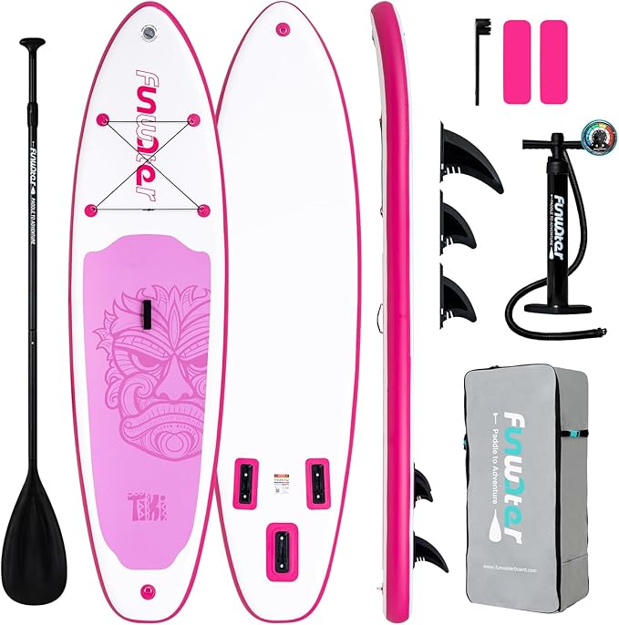 FunWater Inflatable Ultra-Light Stand Up Paddle Board for All Skill Levels with Premium SUP Paddleboard Accessories,Non-Slip Comfort Deck for Youth & Adults-StrideForce Fitness