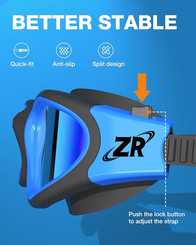 ZIONOR G1 Polarized Swimming Goggles for Unisex Adult Women Anti Fog 100% Anti UV Diving Goggles-StrideForce Fitness