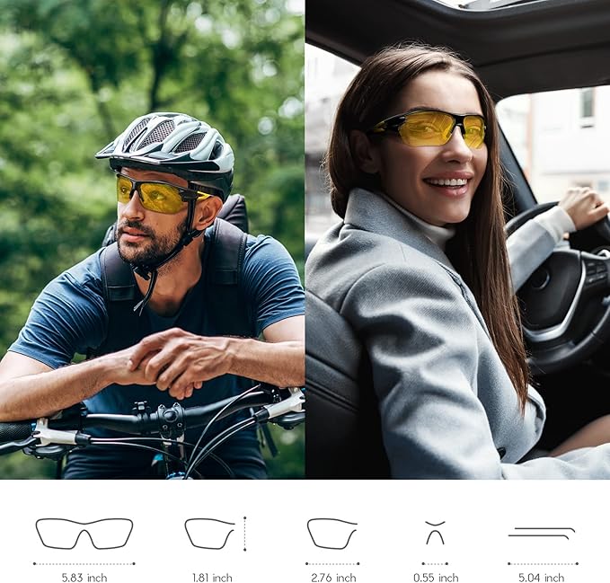 BEACOOL Polarized Sports Sunglasses for Men Women Youth Baseball Fishing Cycling Running Golf Motorcycle Tac Glasses UV400-StrideForce Fitness