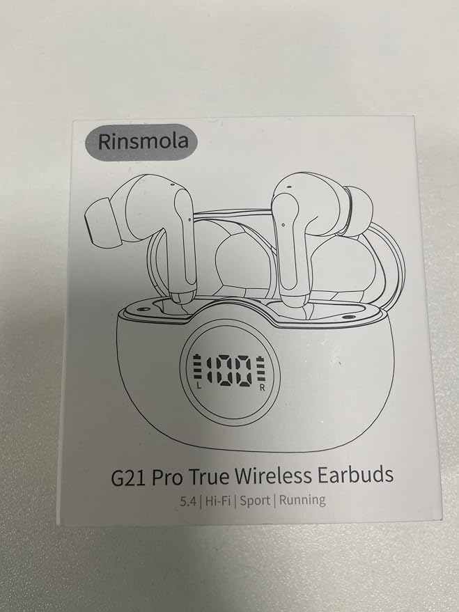 Wireless Earbuds, 2025 Bluetooth 5.4 Headphone 3D Bass Hi-Fi Stereo Ear Buds, 4 ENC Noise Cancelling Mic, 40H 3g USB-C in-Ear Earphone, IP7 Waterproof Workout Sport for Laptop Pad Android iOS, Black-StrideForce Fitness