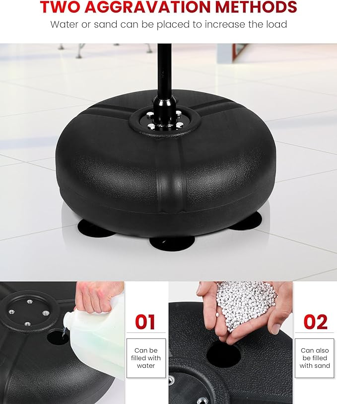 INNOLIFE Kids Boxing Bar with Punching Bag, Adjustable Height, Complete Set, Stable Base, Easy Installation-StrideForce Fitness