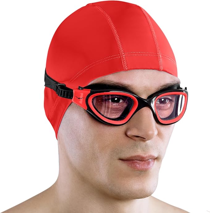 AqtivAqua Swimming Goggles, DX Wide View Swim Goggles for Adult Men Women, Anti Fog No Leaking-StrideForce Fitness