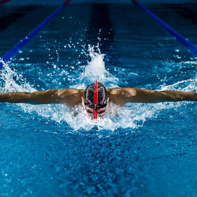 ZIONOR Snorkel Lap Swimming Swimmer Training Diving Snorkeling Comfortable Mouthpiece One-Way Purge Valve for Pool Open Water-StrideForce Fitness