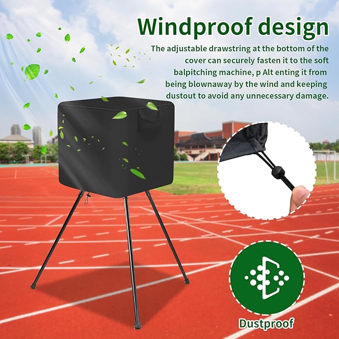 Pitching Machines Cover - Waterproof 600D Oxford Fabric, Dustproof, Resistant, Sunproof Hack Attack Pitching Machine Cover for Baseball/Softball All-Weather Protection-StrideForce Fitness